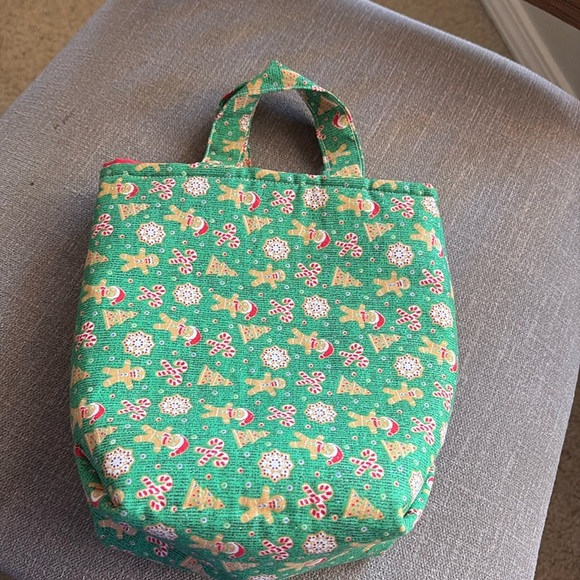 Gingerbread gift bag.  Reusable handmade - Picture 1 of 6